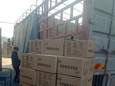 12 khối than hoạt tính dạng tổ ong được giao đến Tân Cương